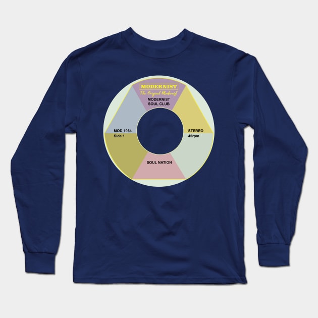 Modernist Soul Label Long Sleeve T-Shirt by modernistdesign